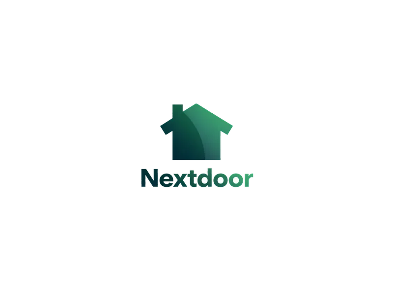 A Nextdoor logo for the marketing team in gradient...