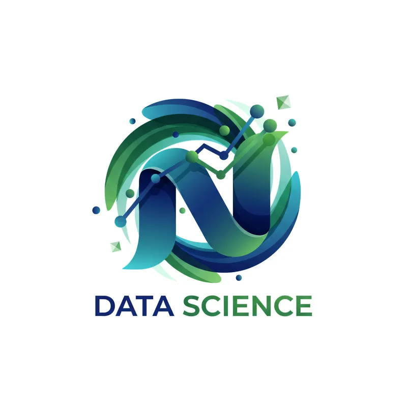 A Nextdoor logo for the Data Science team in abstr...