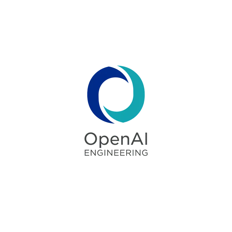 A OpenAI logo for the engineering team in modern m...
