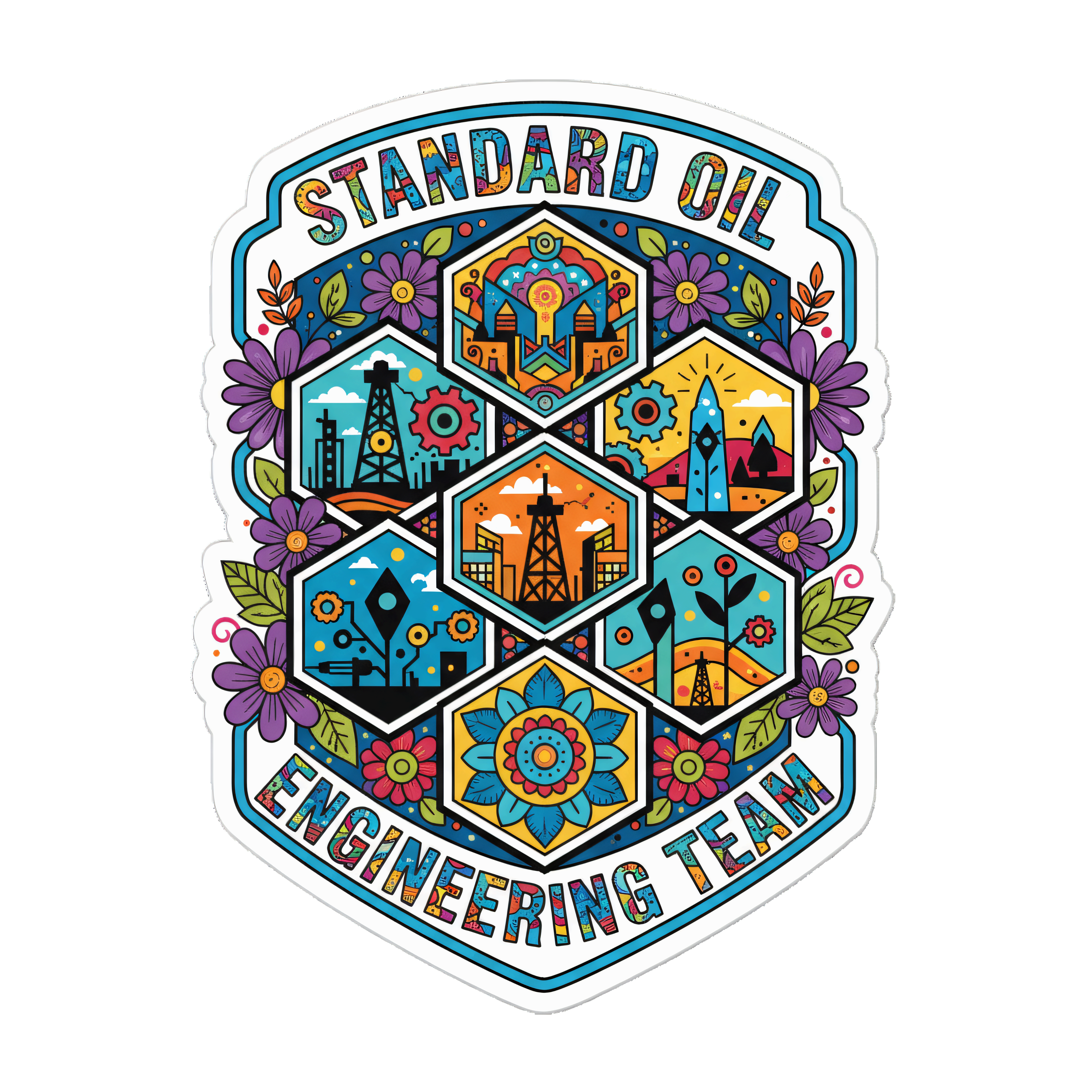 A standard oil logo for the engineering team in ge...